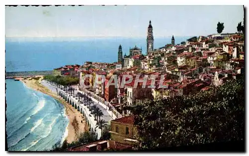 Ansichtskarte AK La Cote d'Azur Menton A M vue generale du Vieux Menton