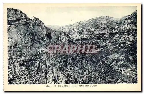 Cartes postales Gourdon et le Pont du Loup