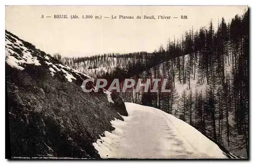 Cartes postales Beuil le Plateau de Beuil l'hiver