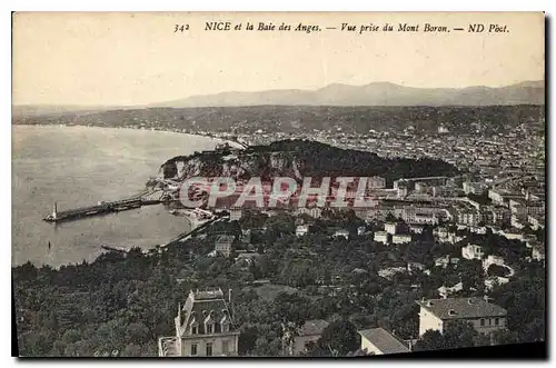 Cartes postales Nice et la Baie des Anges vue prise du Mont Boron