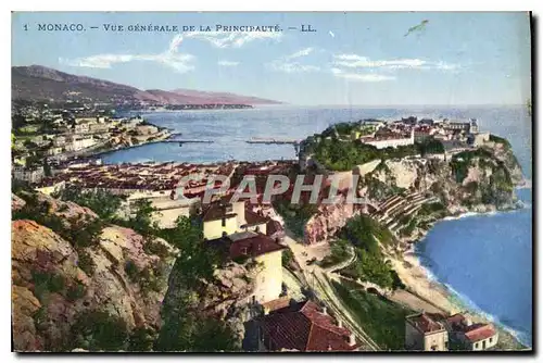 Cartes postales Monaco vue generale dela principaute