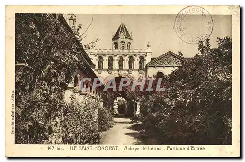 Cartes postales Ile Saint Honorat Abbaye de Lerins Portique d'Entree