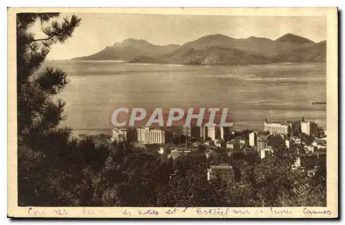 Cartes postales Cannes les Grands Hotels et l'Esterel vus de Super Canness