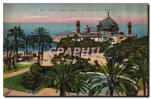 Cartes postales Nice Jardins Albert Ier et Palais de la Jetee