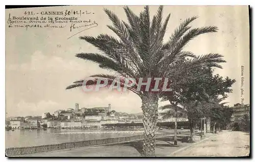 Cartes postales Cannes Boulevard de la Croisette