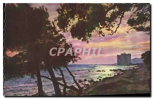 Cartes postales Cote d'Azur Cannes A M l'Ile Saint Honorat le Vieux Chateau