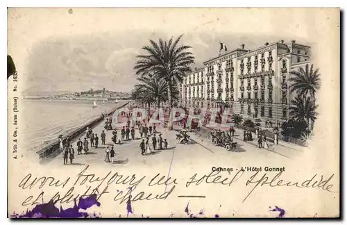 Cartes postales Cannes l'Hotel Gonnet