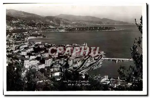 Cartes postales Monte Carlo et le Cap Martin