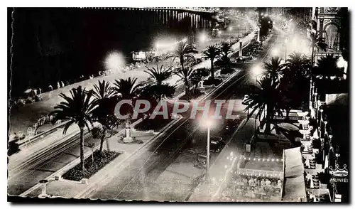 Ansichtskarte AK Nice le Promenade des Anglais Effet de nuit