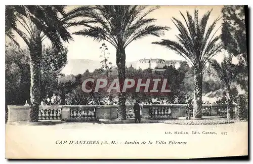 Cartes postales Cap d'Antibes A M Jardin de la Villa Eilenroc