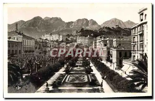 Ansichtskarte AK Menton le Jardin Public et les Hotels