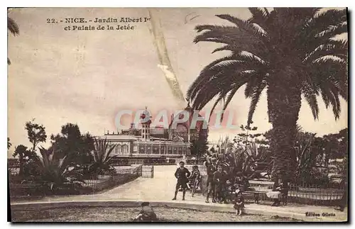 Cartes postales Nice Jardin Albert Ier et Palais de la jetee