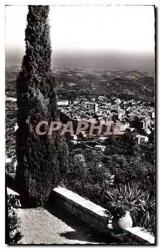 Cartes postales Vence la Jolie Vue generale Au fond la Mediterranee