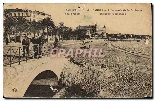 Cartes postales Cote d'Azur Cannes Promenade de la Croisette