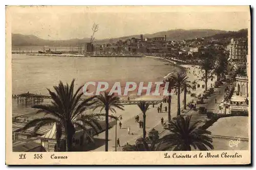 Cartes postales Cannes La Croisette et le Mont Chevalier