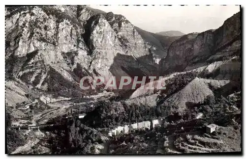 Cartes postales Les Alpes Maritimes Moulin de Ribaud et sortie des Gorges inferleures du Cions