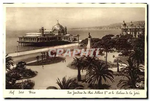 Ansichtskarte AK Nice Les Jardins du Roi Albert I et le Palais de la Jetee