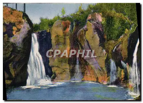 Ansichtskarte AK Les Gorges du Loup A M Les Cascades petrifiantes et le Saut du Loup