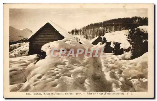 Cartes postales Beuil Alpes Maritimes Effet de Neige