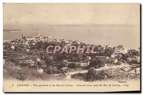 Cartes postales Cannes Vue generale et les Iles de Lerins