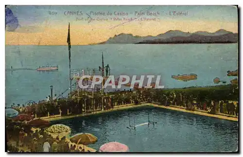 Cartes postales Cannes Piscine du Casino Palm Beach L'Esterel