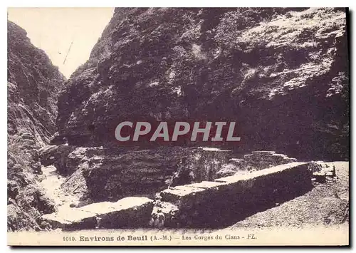 Ansichtskarte AK Environs de Beuil A M Les Gorges du Cians