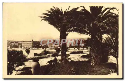 Cartes postales Cannes Les grands Hotels de la Croisette vus du Jardin des Hesperides