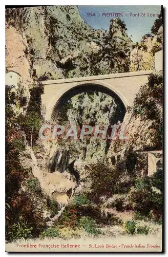 Cartes postales Menton Pont St Louis