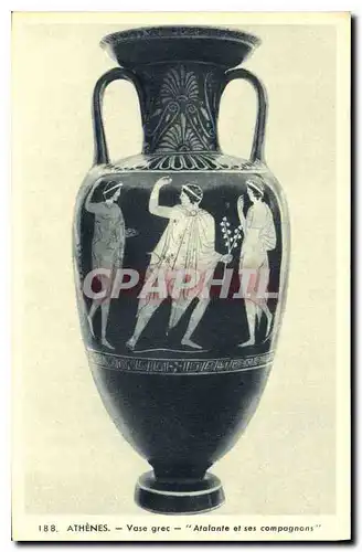 Cartes postales Athenes Vase Grec Atalante et ses compognons