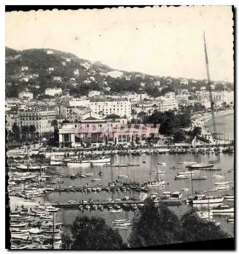 Cartes postales La Cote d'Azur Cannes Vue generale le Port et le Casino