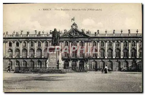 Cartes postales Nancy Place Stanislas Hotel de Ville