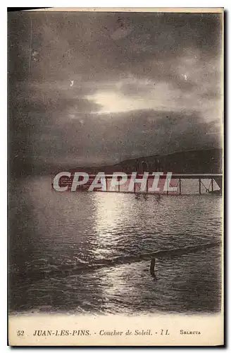 Cartes postales Juan les Pins Coucher de Soleil