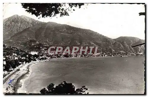 Cartes postales Menton A M Vue generale et la Plage