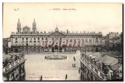 Cartes postales Nancy Hotel de Ville