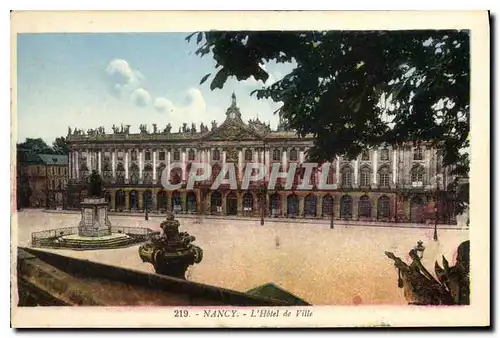 Cartes postales Nancy l'Hotel de Ville