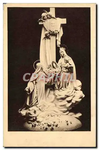 Cartes postales La Chapelle des Carmelites de Lisieux Groupe sculpte dominant le Maitre Autel