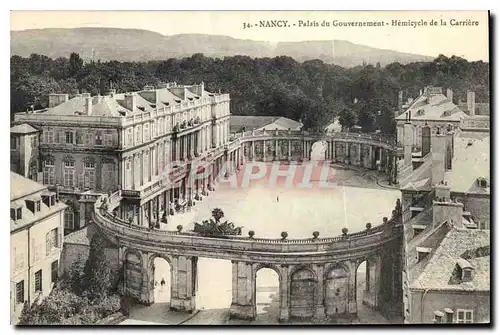 Cartes postales Nancy Palais du Gouvernement Hemicycle de la Carriere