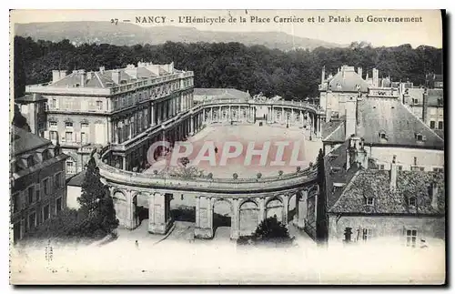 Ansichtskarte AK Nancy L'Hemicycle de la Carriere et le Palais du Gouvernement