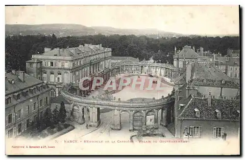 Cartes postales Nancy Hemicycle de la Carriere Palais du Gouvernement