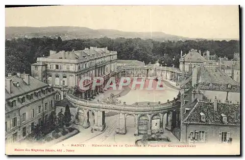 Cartes postales Nancy Hemicycle de la Carriere Palais du Gouvernement