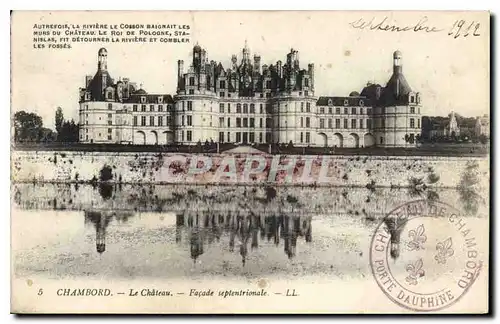 Ansichtskarte AK Chambord Le Chateau facade septentrionale