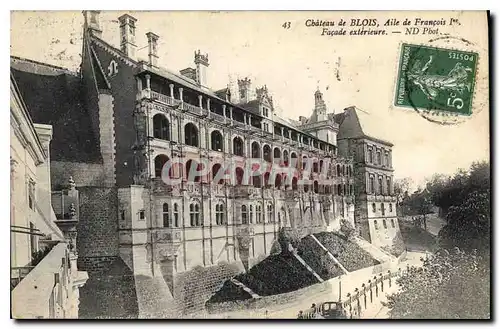 Cartes postales Chateau de Blois Aile de Francois Ier facade exterieure