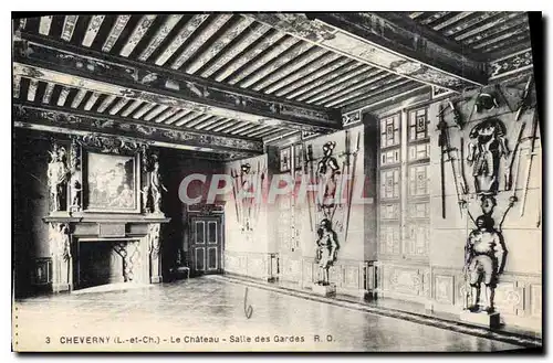 Cartes postales Cheverny L et C le Chateau Salle des Gardes