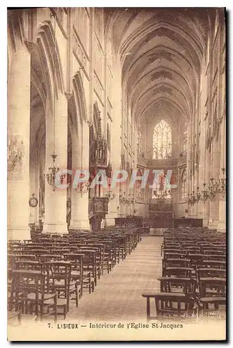 Cartes postales Lisieux Interieur de l'Eglise St Jacques