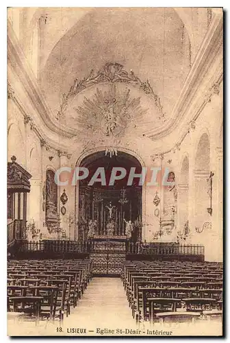 Cartes postales Lisieux Eglise St Desir Interieur