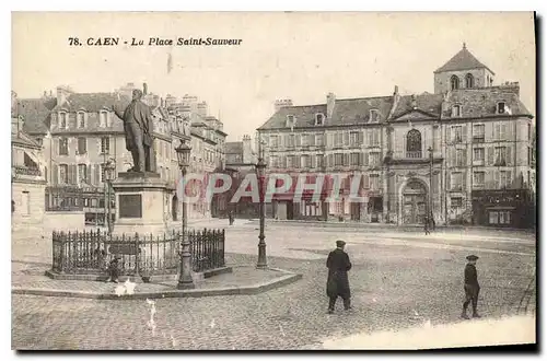 Ansichtskarte AK Caen La Place Saint Sauveur