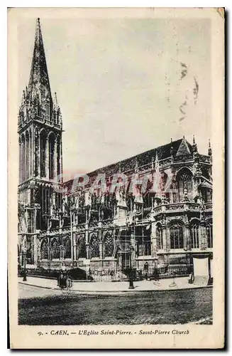 Cartes postales Caen l'Eglise Saint Pierre