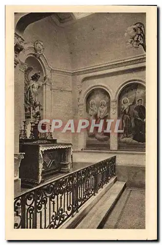 Cartes postales La Chapelle des Carmelites de Lisieux Autel St Michel et Fresque des Saints prelerex de la Saint