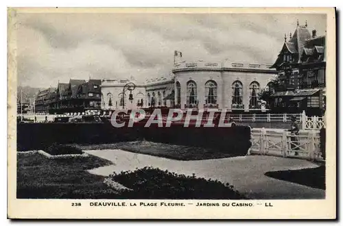 Cartes postales Deauville la Plage Fleurie Jardins du Casino