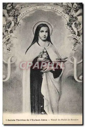 Ansichtskarte AK Sainte Therese del'Enfant Jesus Vitrail du Palais du Rosaire